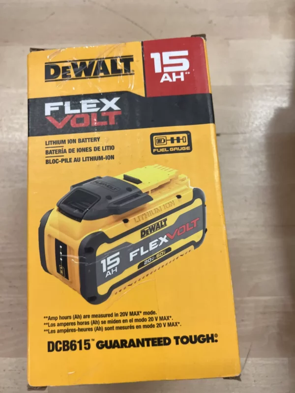 DCB615 FLEXVOLT® 20V/60V MAX* 15Ah Battery