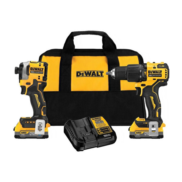 DEWALT 20V MAX* Brushless 2- Kit W/POWERSTACK (DCK254E2)